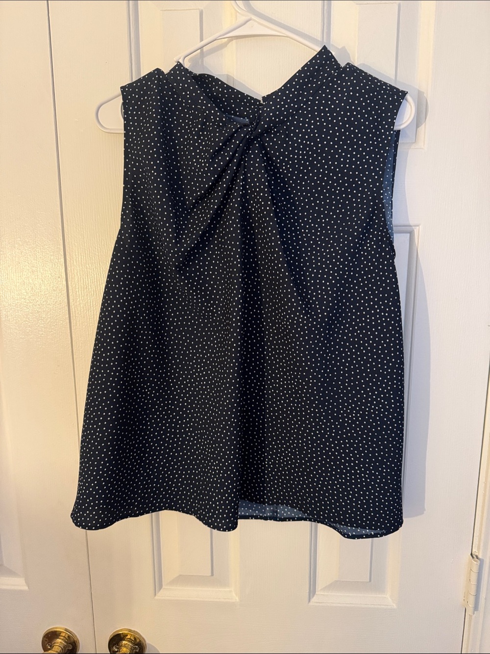 Classic Black Polka Dot A-Line Skirt